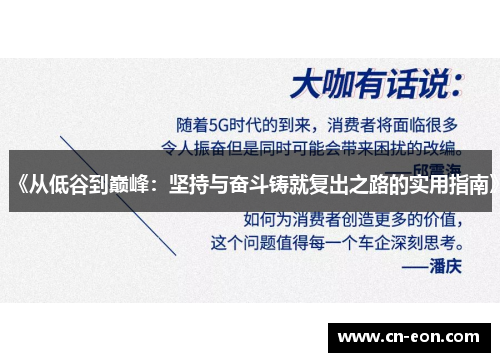 《从低谷到巅峰：坚持与奋斗铸就复出之路的实用指南》
